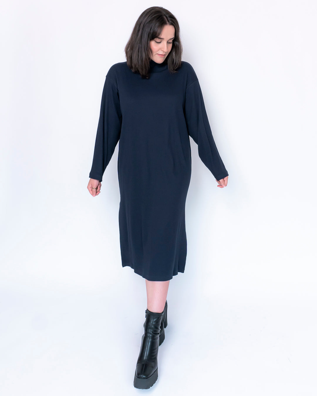 vestido dafne marino