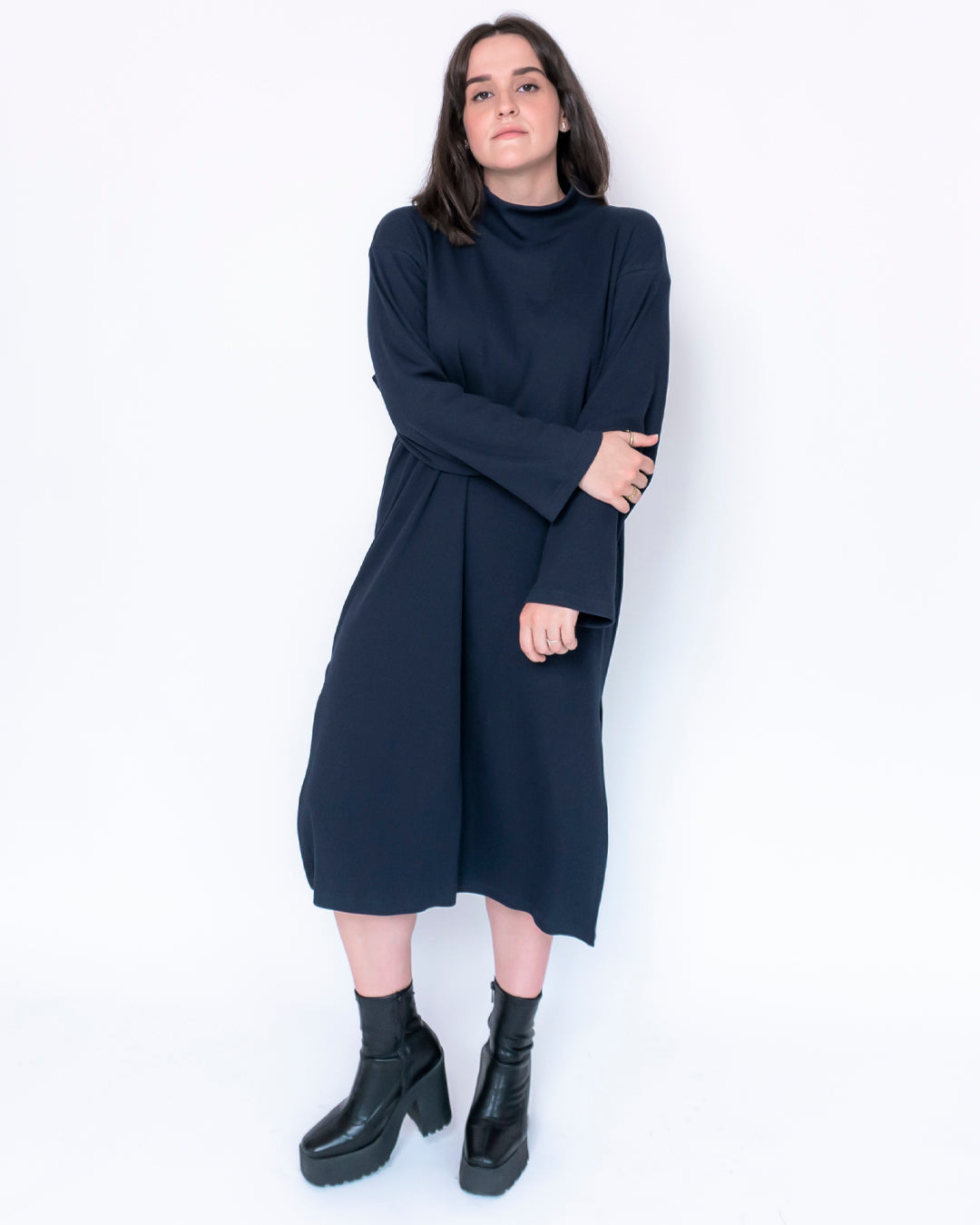 vestido dafne marino