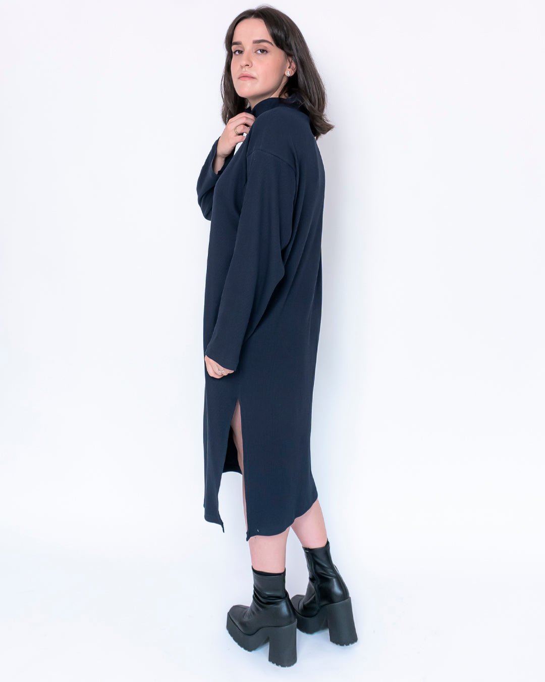 vestido dafne marino