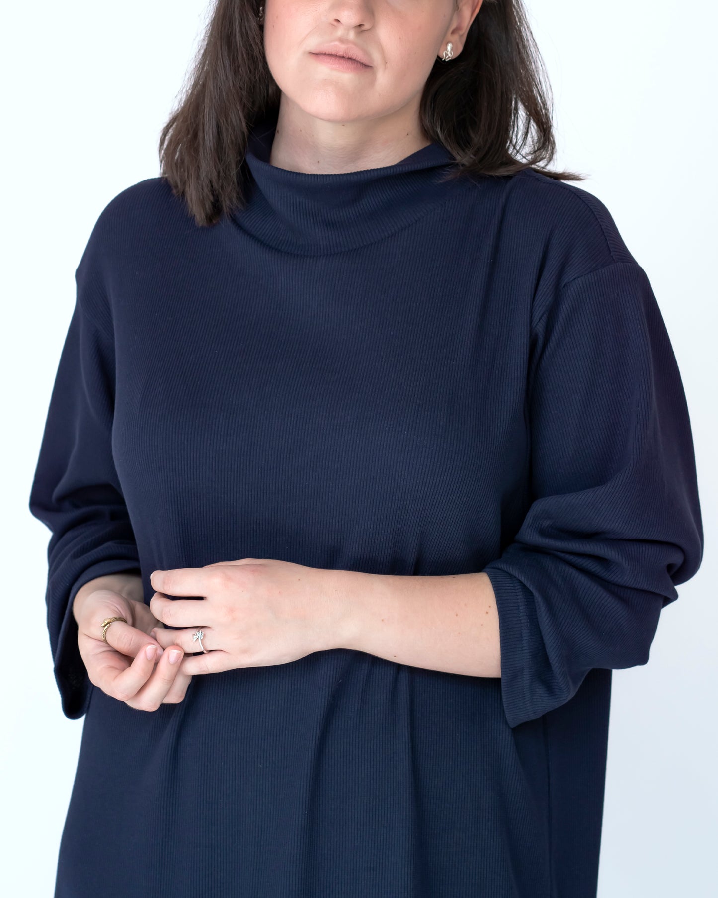 vestido dafne marino