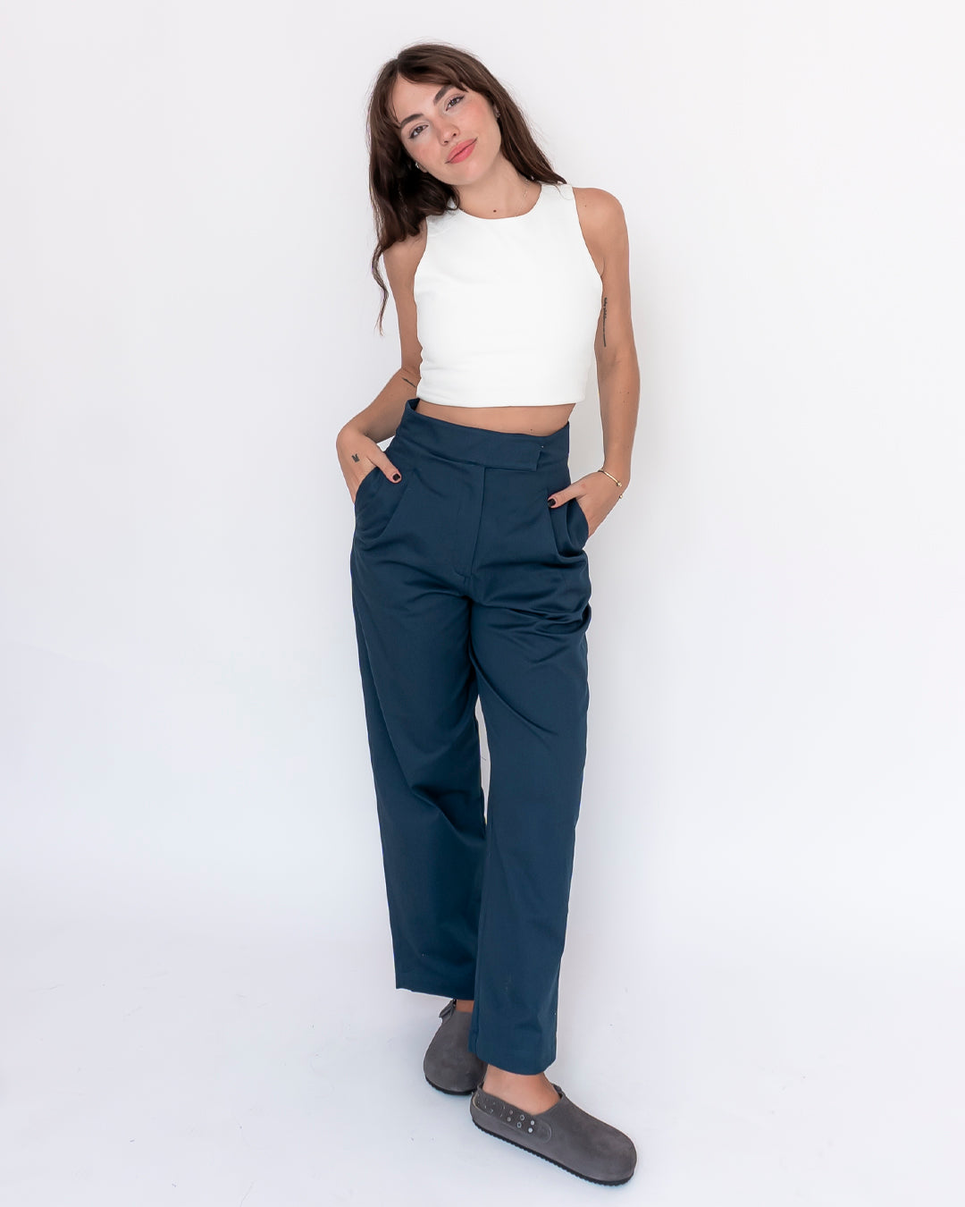pantalón luz marino