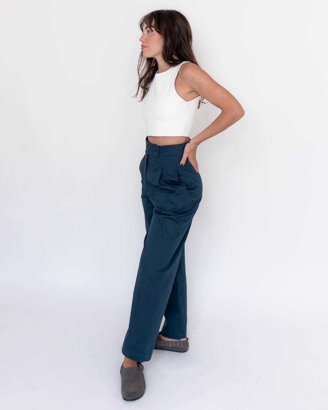 pantalón luz marino