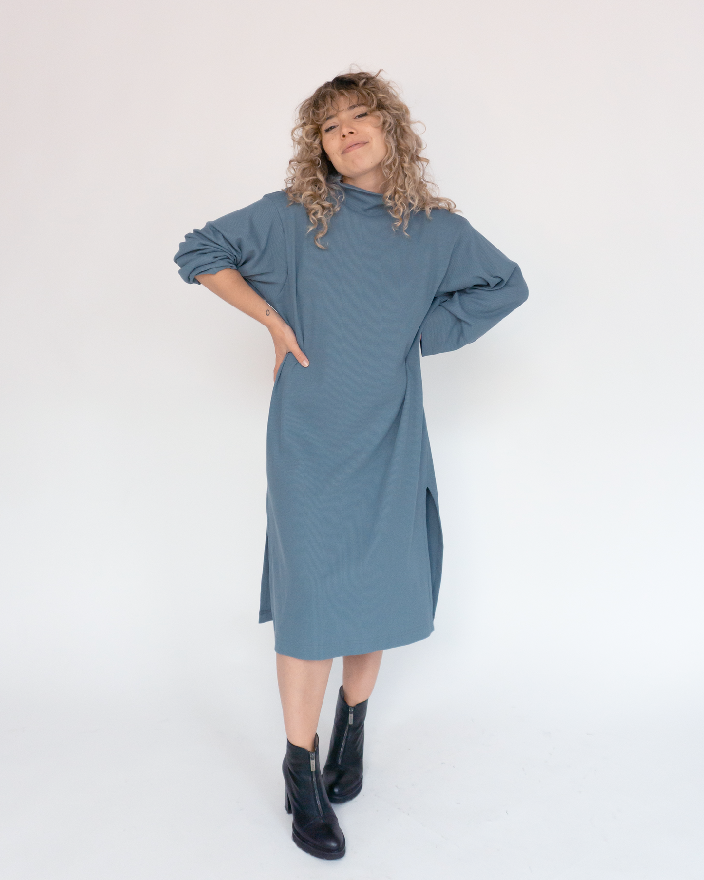 vestido dafne azul roca