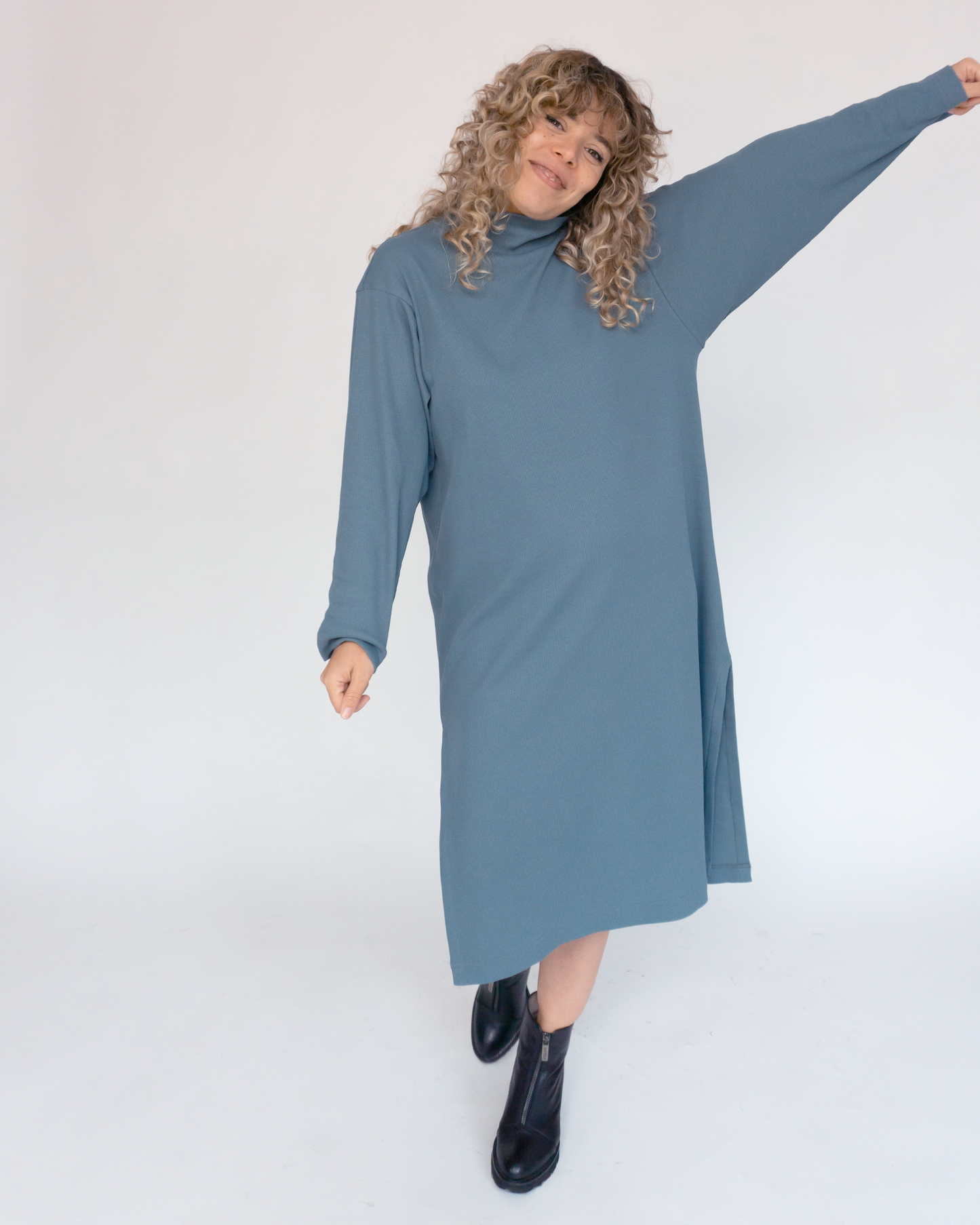 vestido dafne azul roca