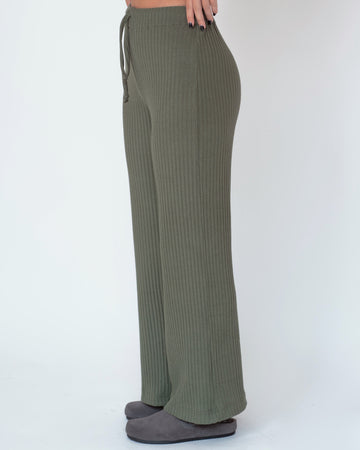 pantalón flora caqui
