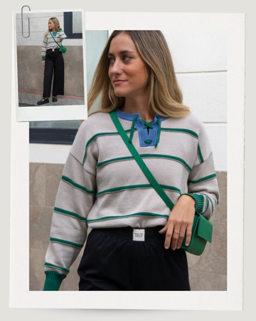 jersey herencia tejida crudo + pantalón scout negro