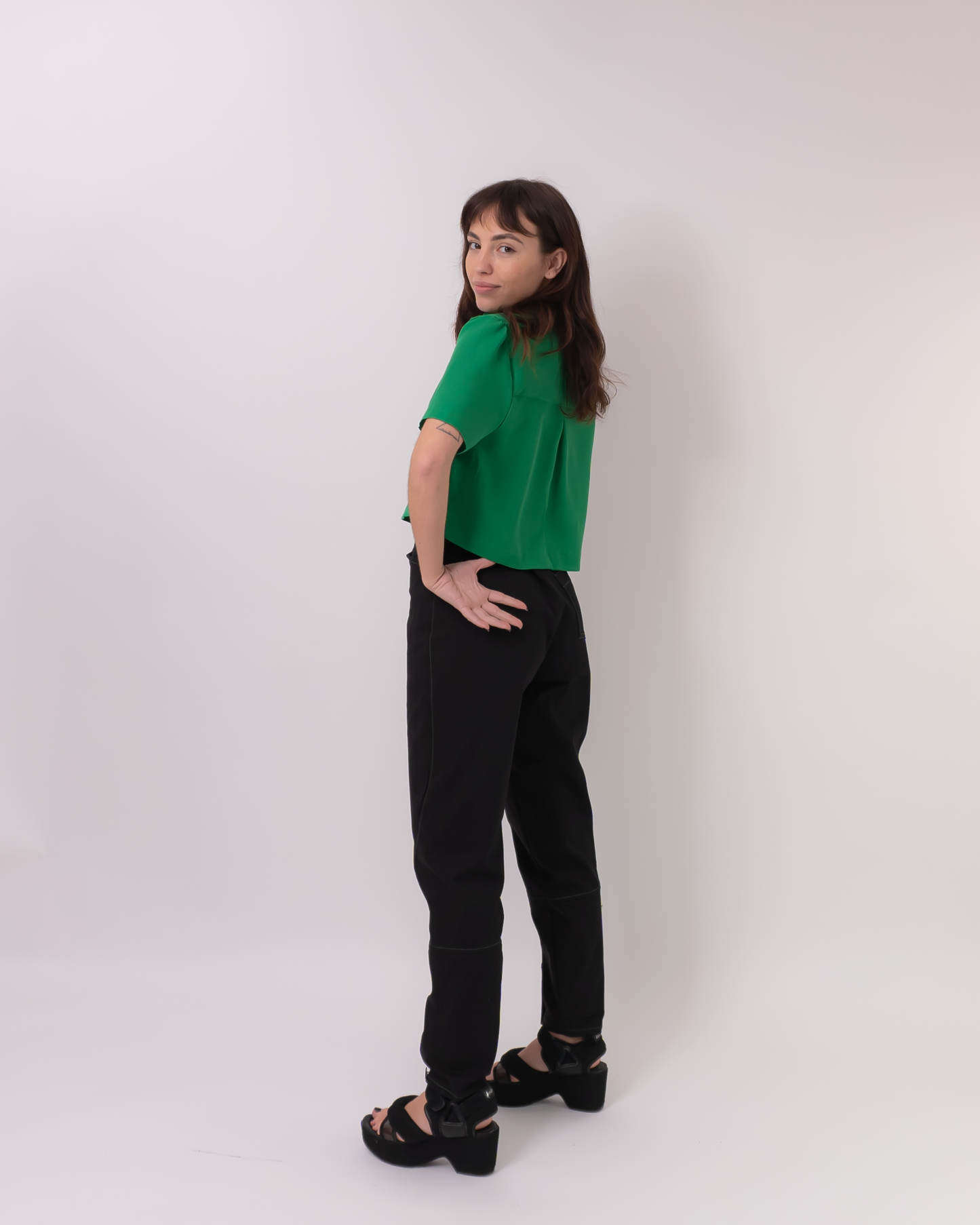camisa nicole verde