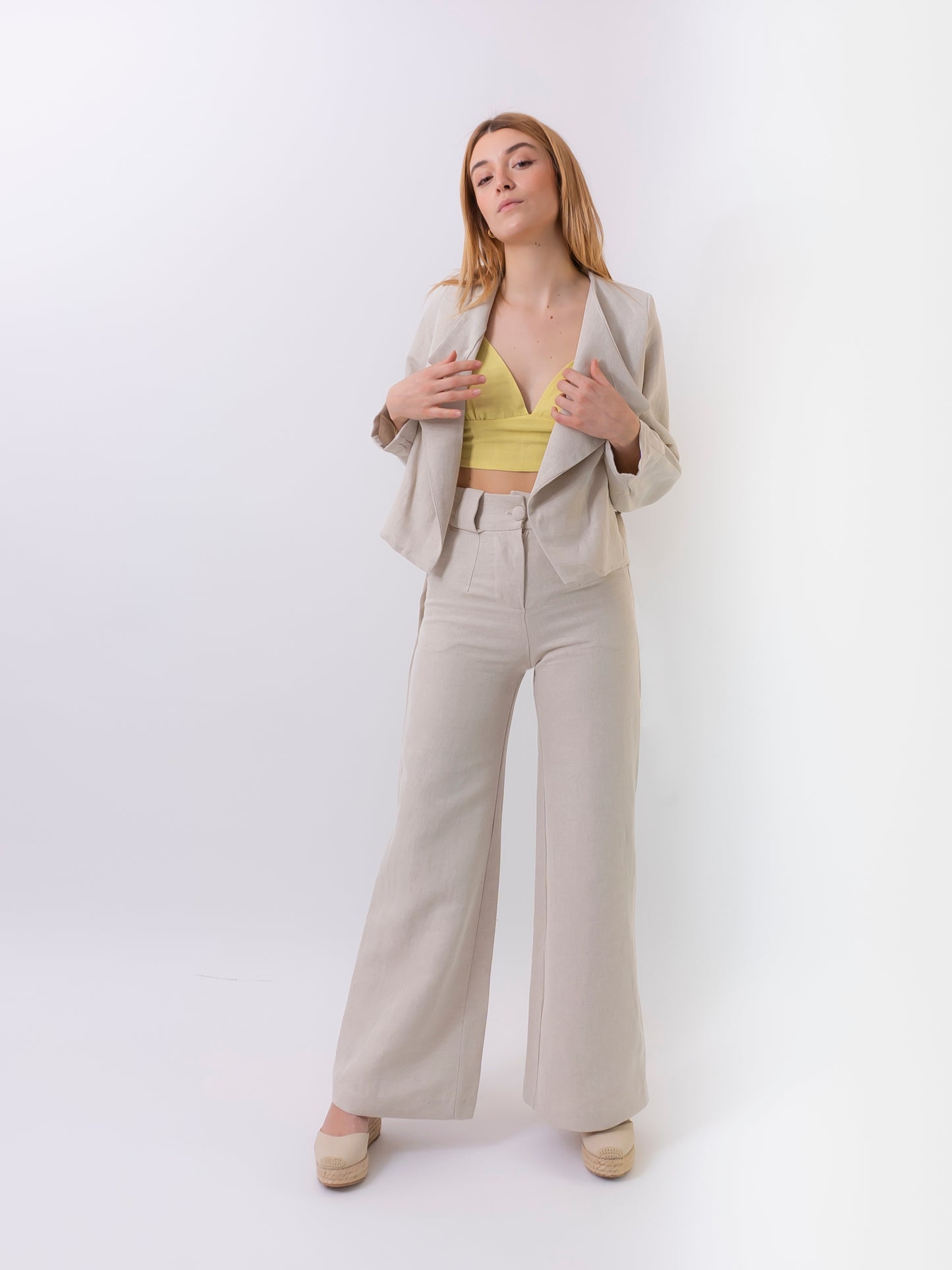 pantalón noga beige