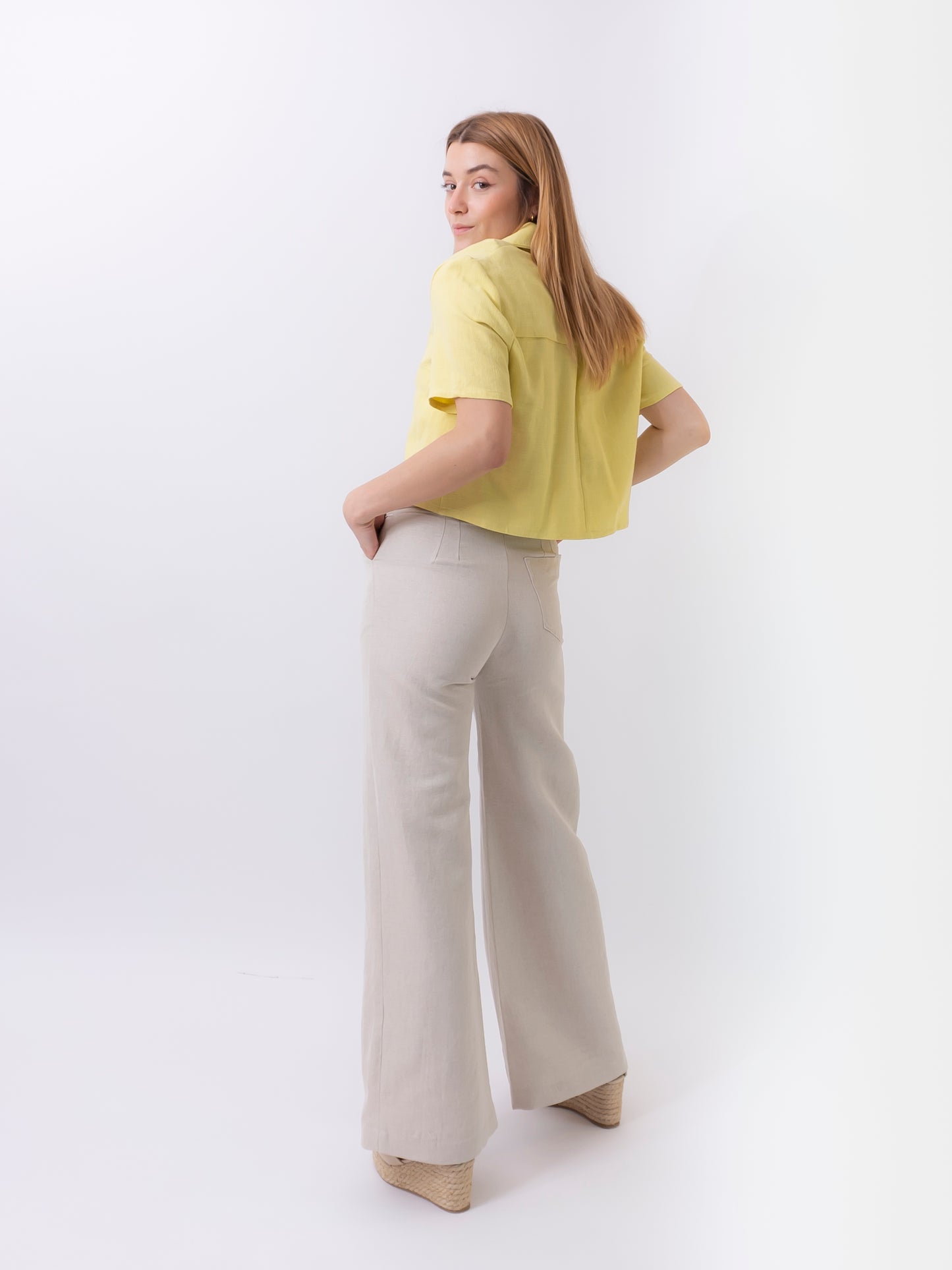pantalón noga beige
