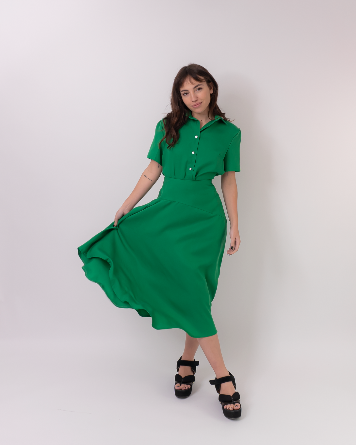 falda volare verde