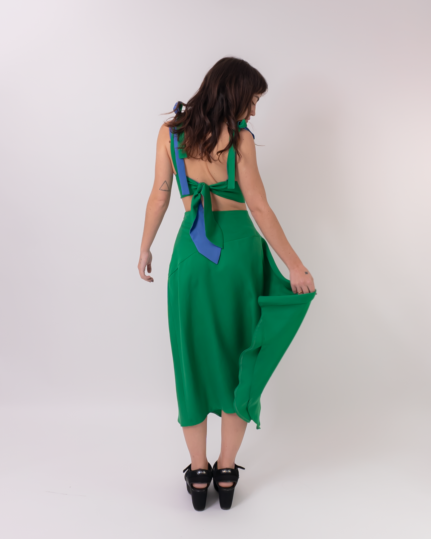 falda volare verde