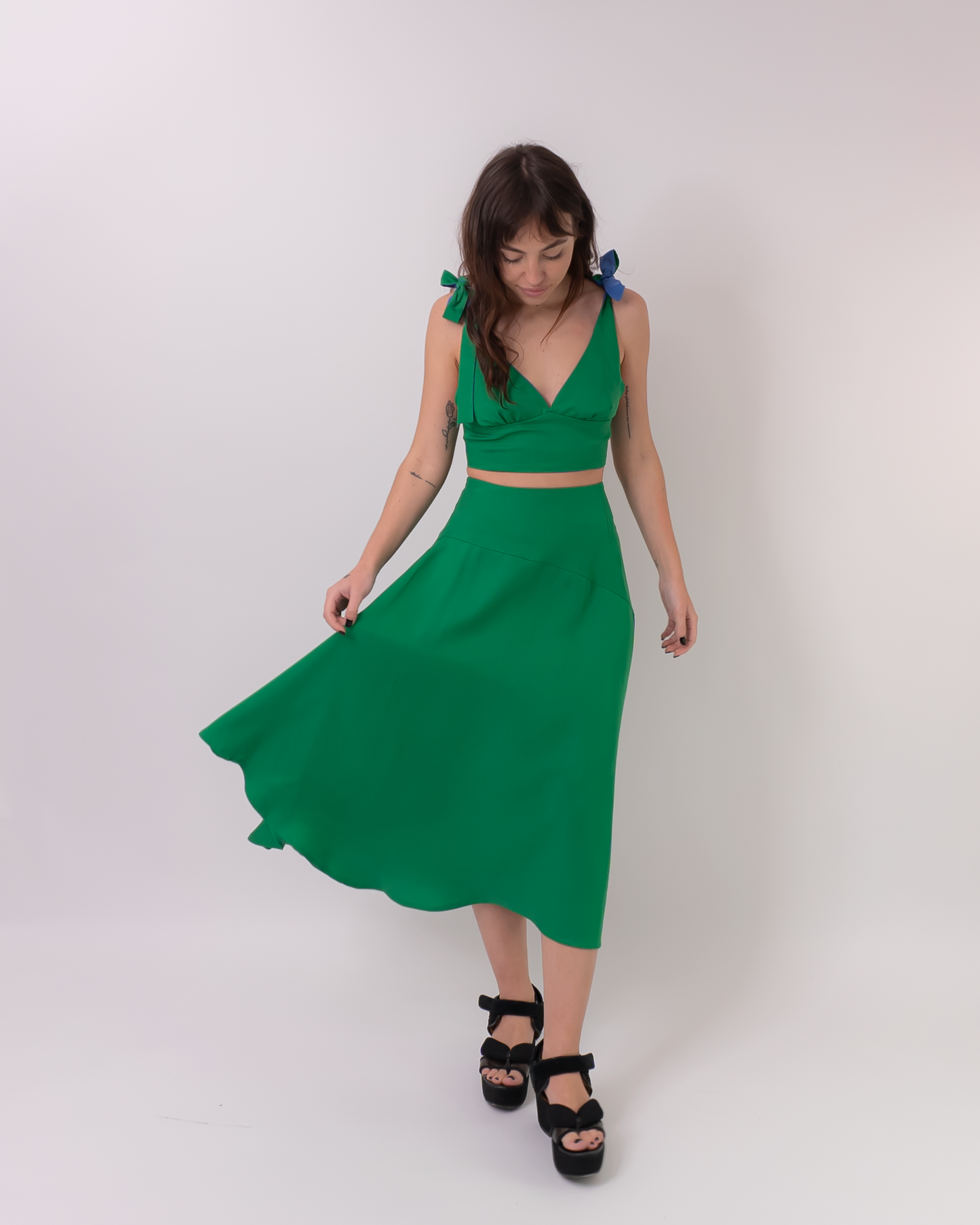 falda volare verde