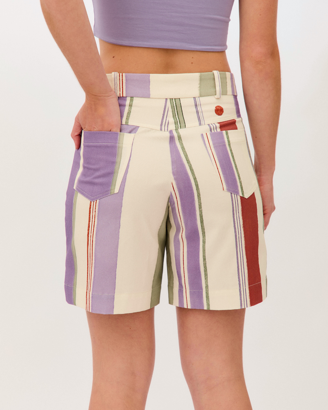 top dalia malva + pantalón luz rito