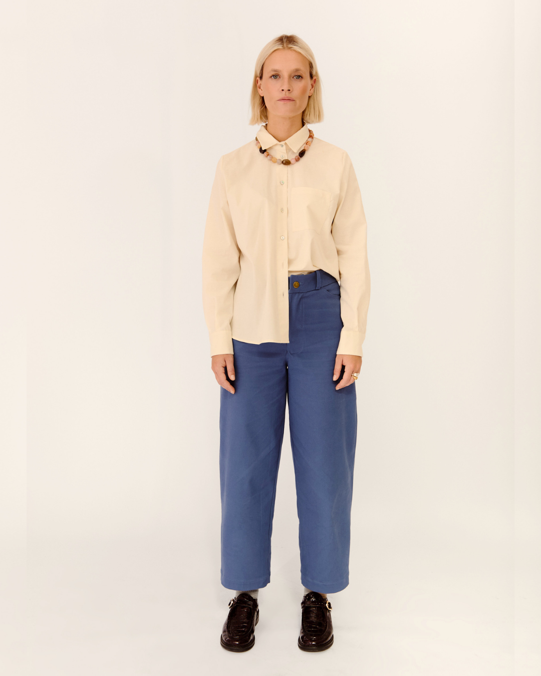 camisa nova large crudo + noa navy