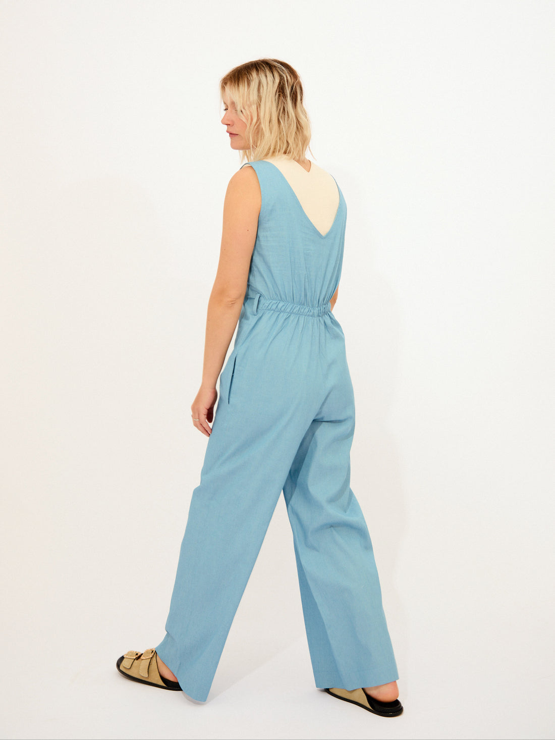 top dalia canalé + mono aire denim