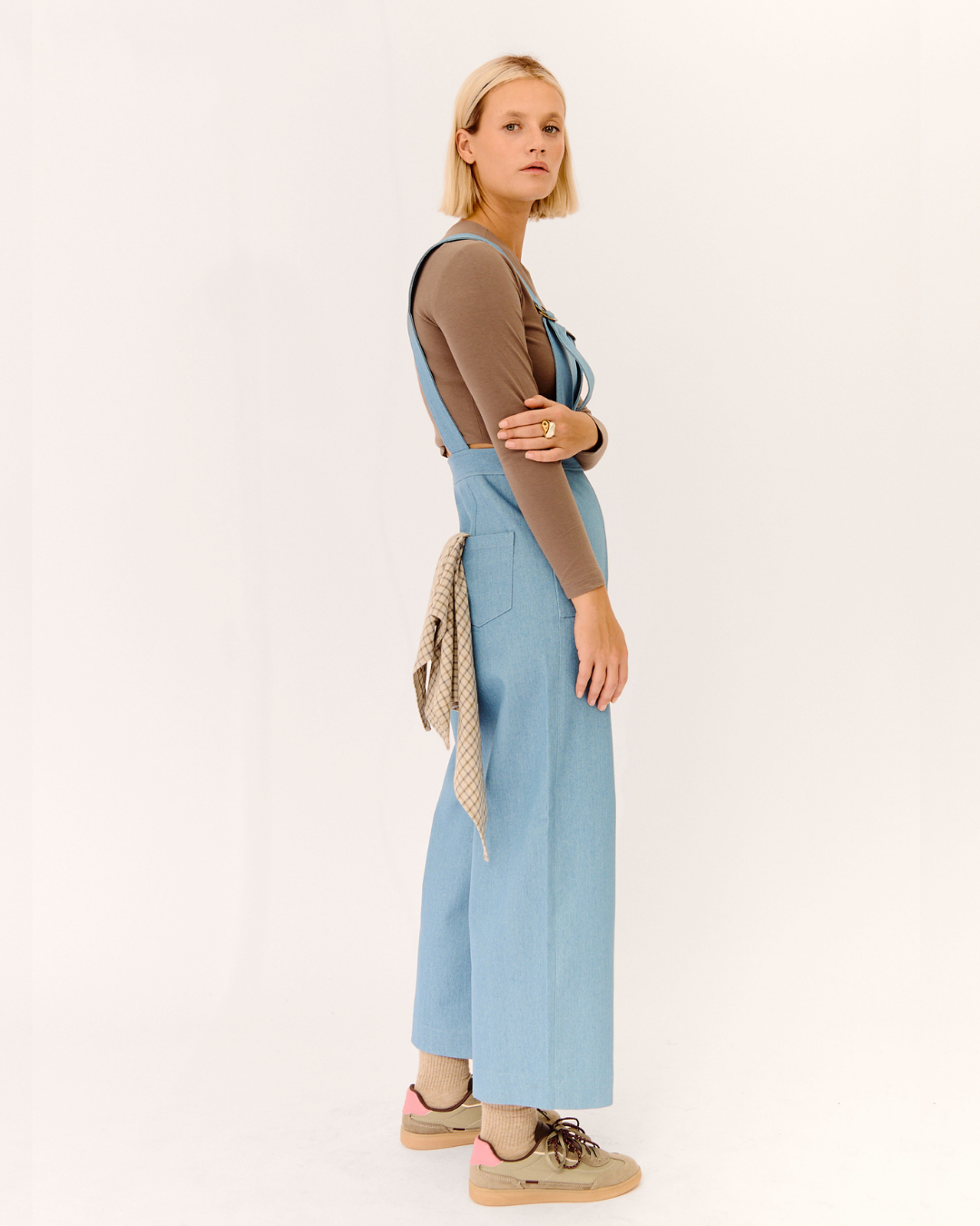 top dalia mocha + peto sira denim