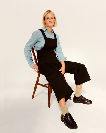 camisa nova celeste + peto sira negro