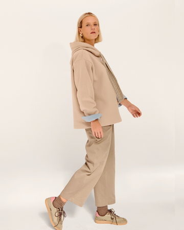 sudadera leo quiet + pantalón noa mocha