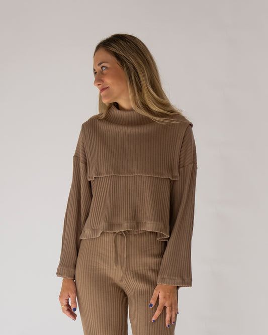 khaki agate sweater