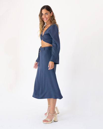 navy volare skirt