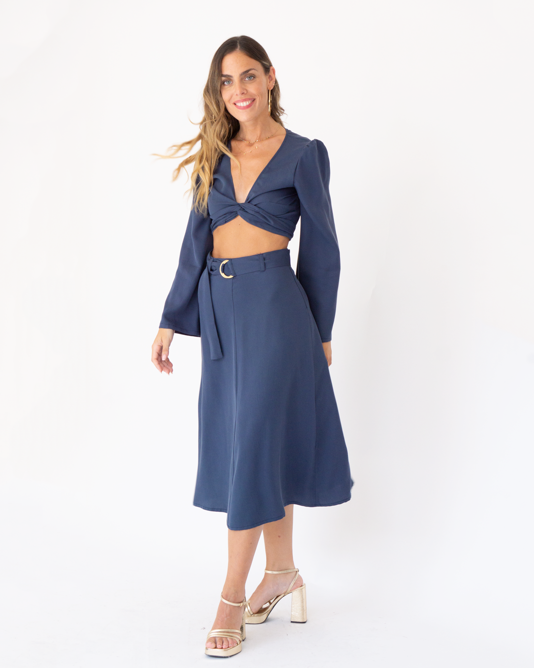 navy volare skirt