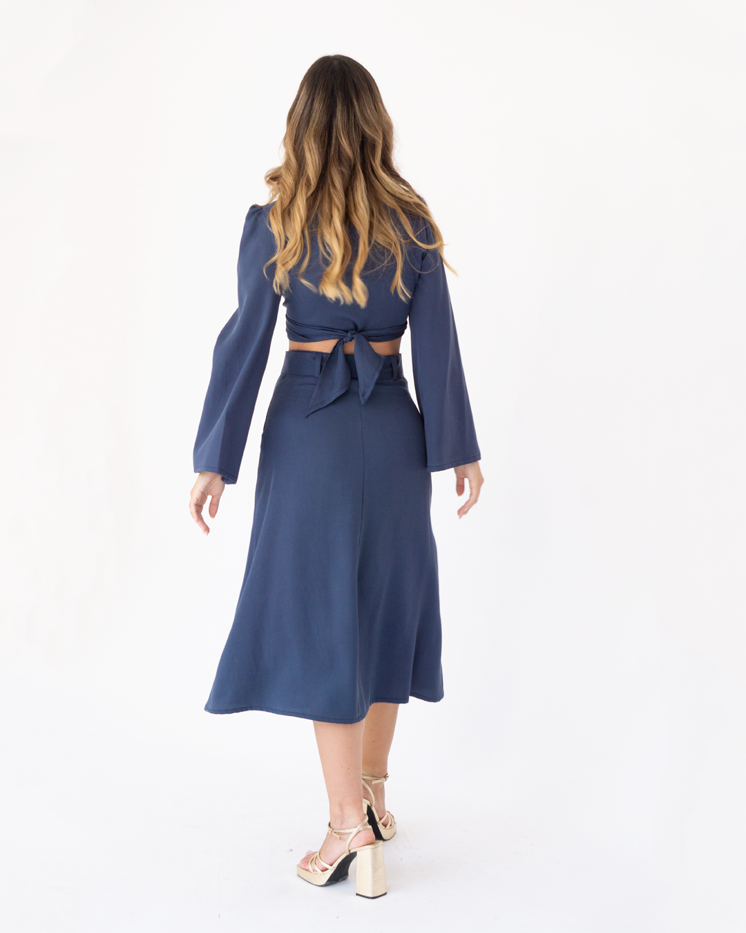 navy volare skirt