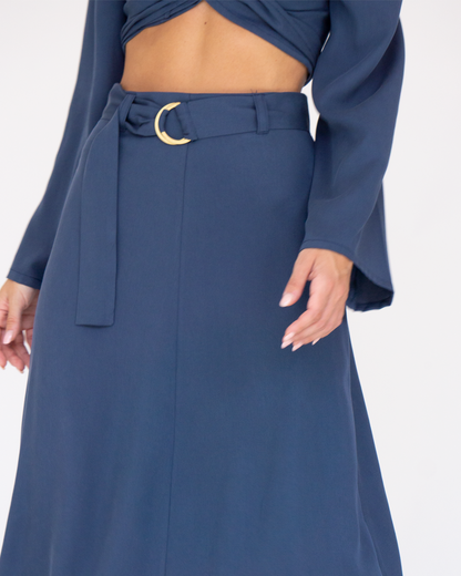 navy volare skirt