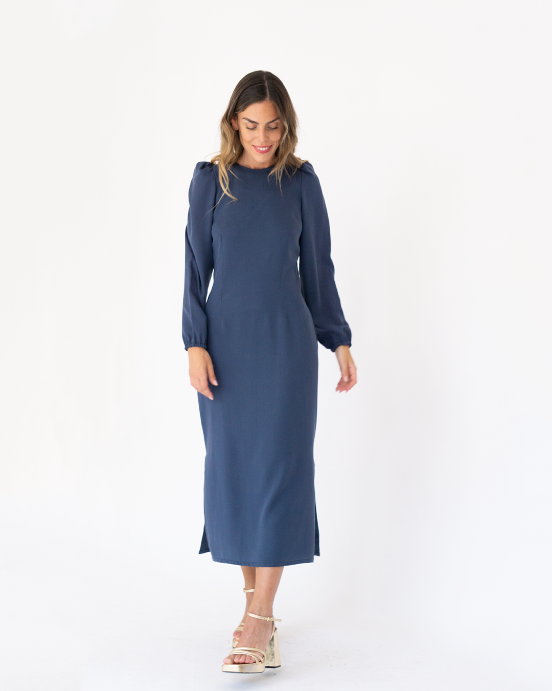 vestido candela navy