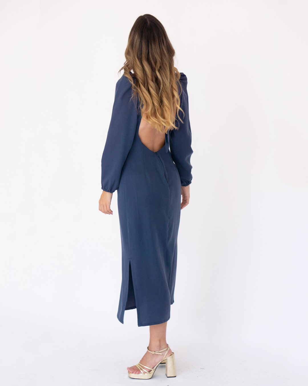 vestido candela navy