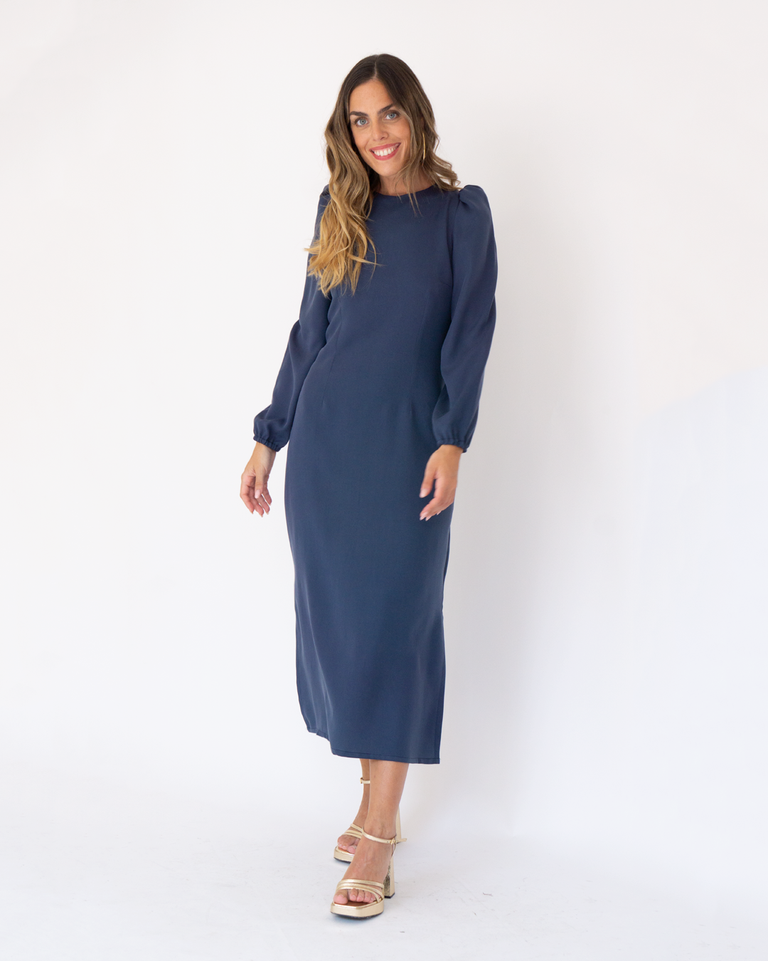 vestido candela navy