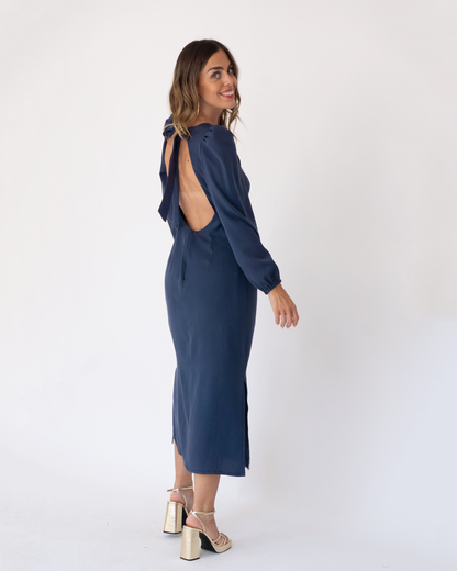 vestido candela navy