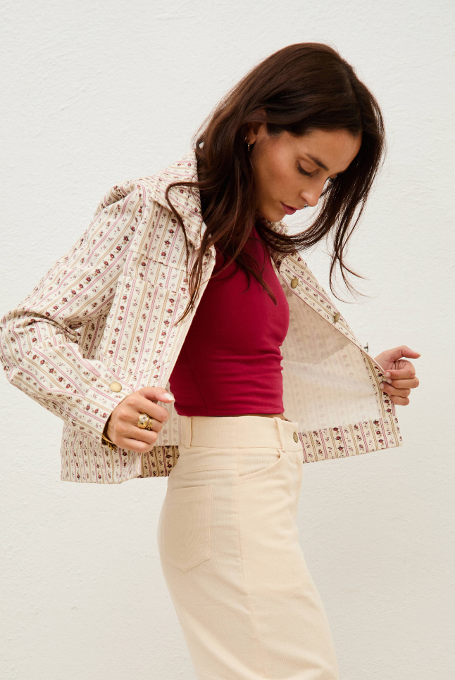 chaqueta republic corinto + top dalia corinto