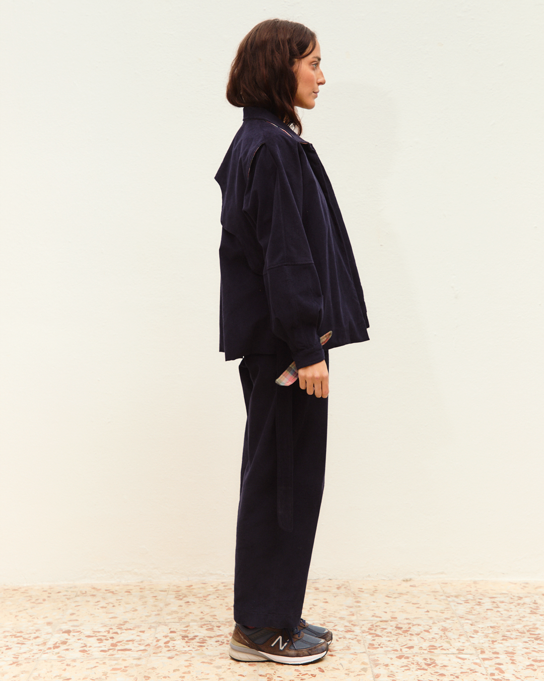 chaqueta lía pana navy + pantalón noa pana navy