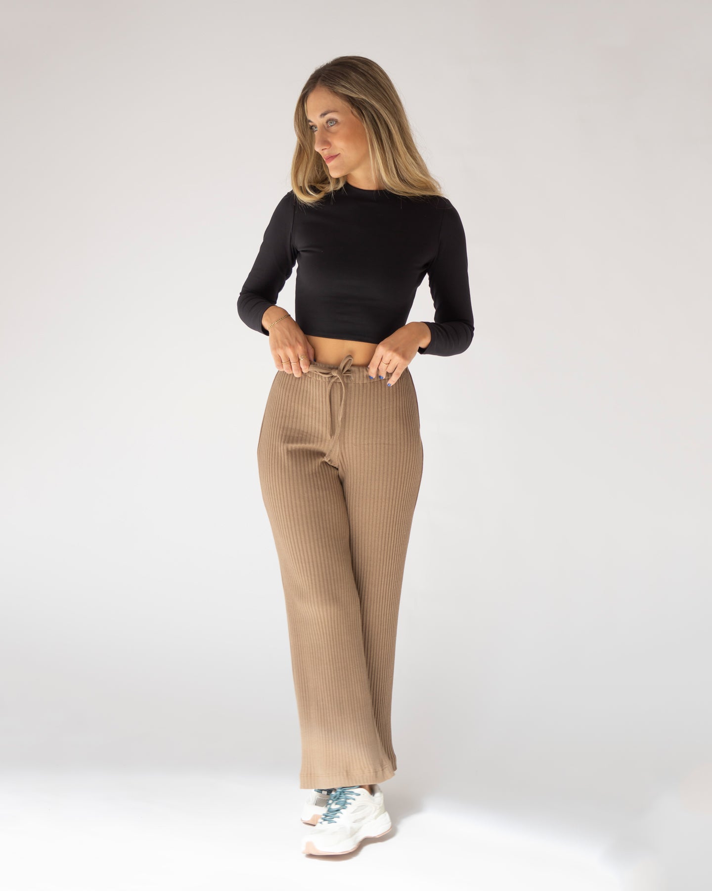 khaki flora pants