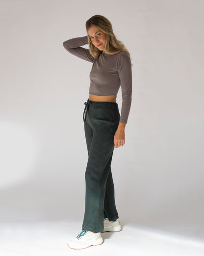 khaki flora pants