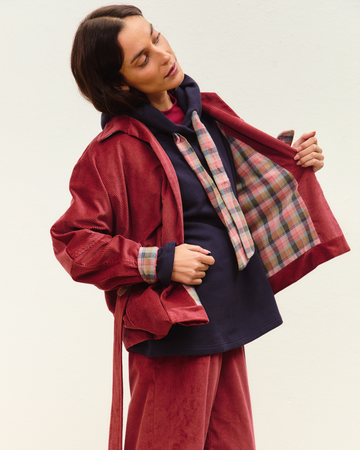 sudadera XMAS +chaqueta lía pana marsala