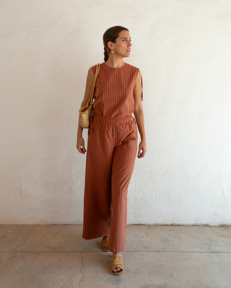 blusa olia + pantalón scout terra