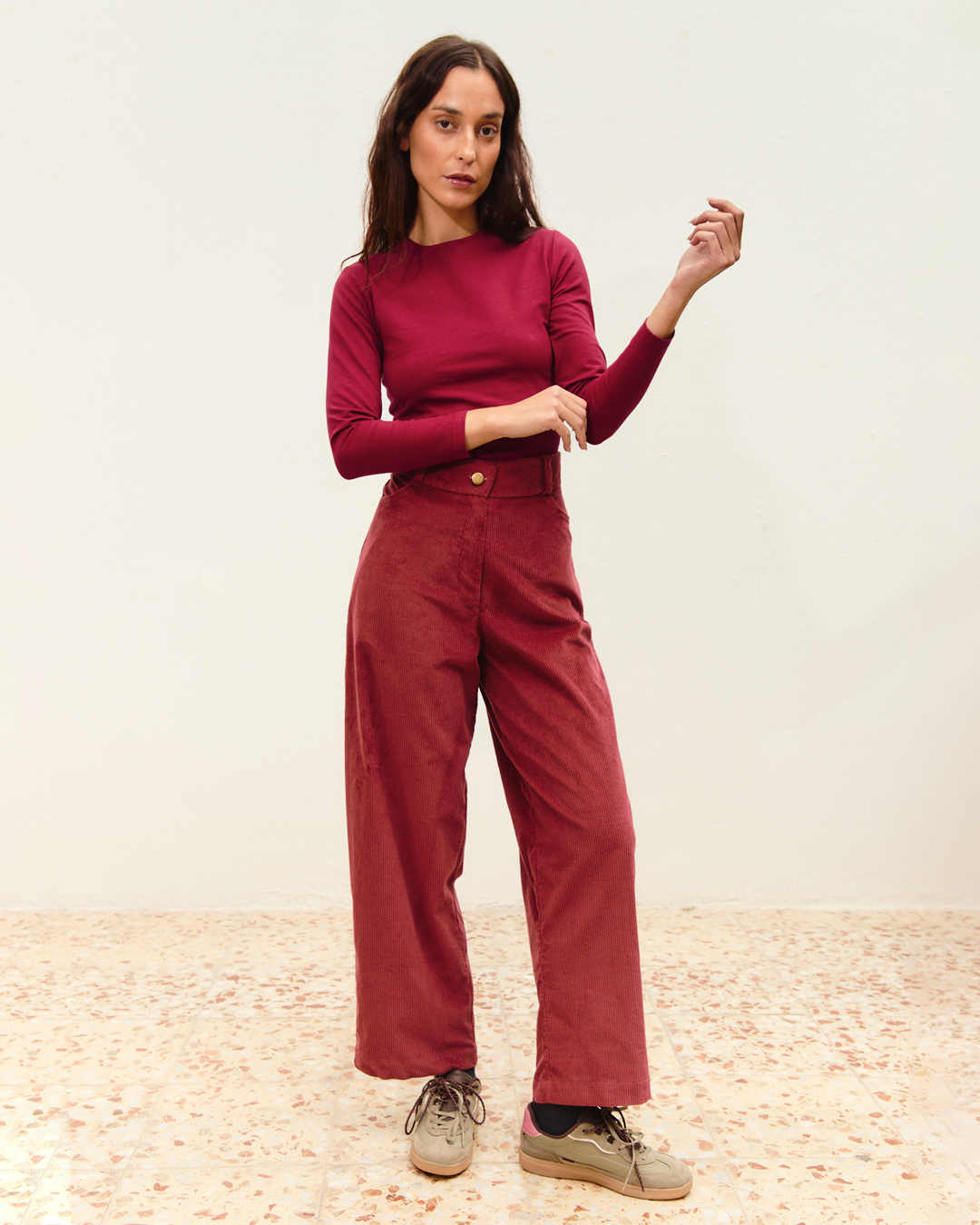 pantalón noa pana marsala