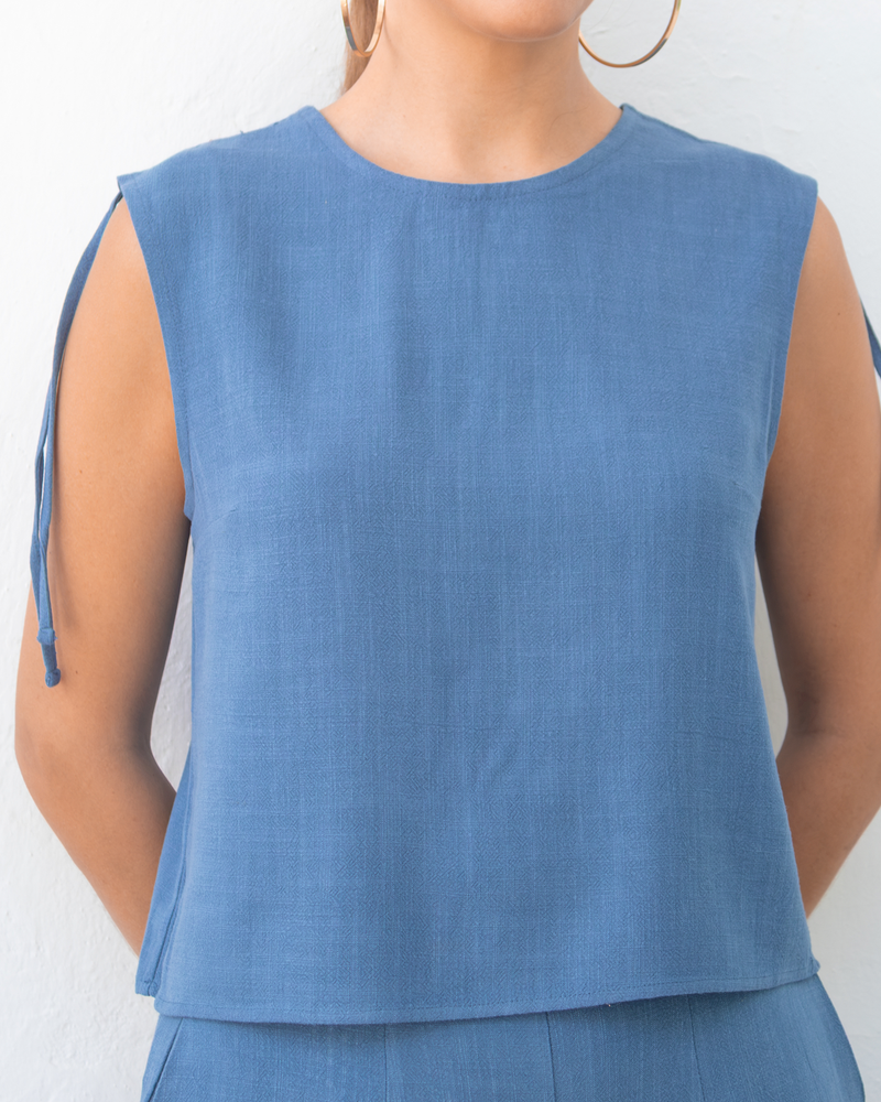 blusa olia cobalto ▢