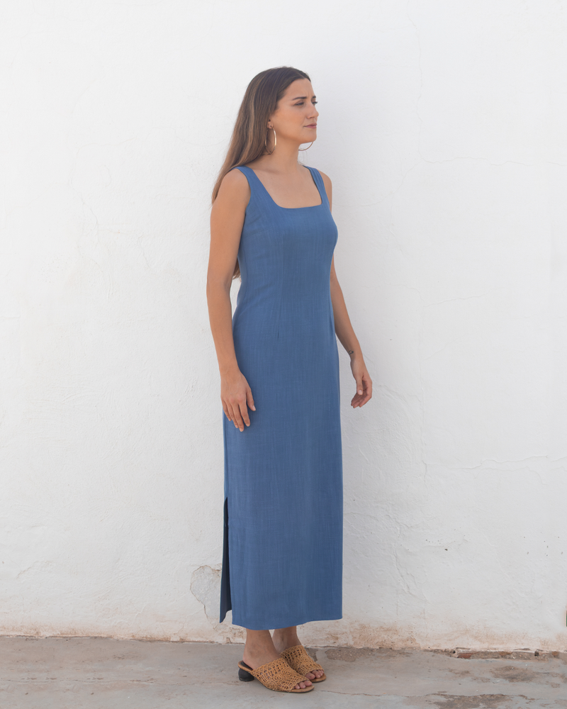 vestido olivia cobalto ◎