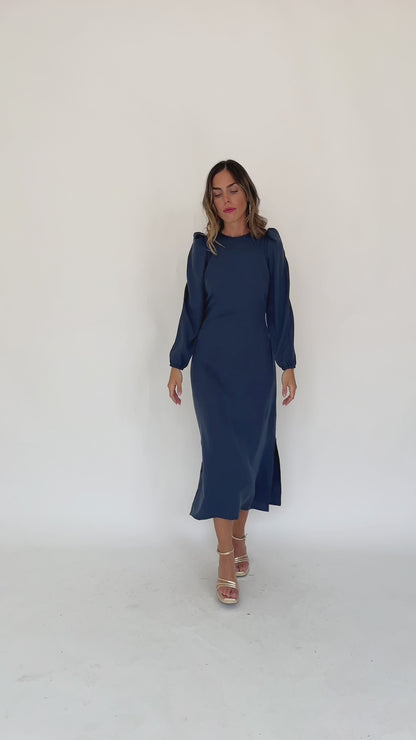 vestido candela navy