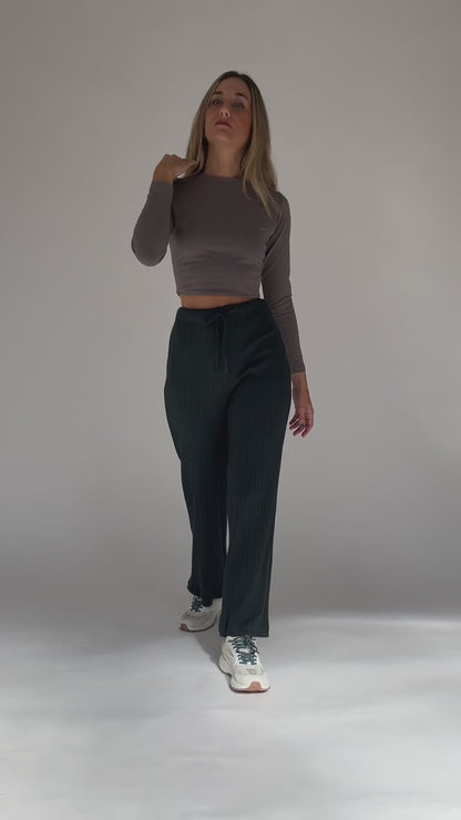 khaki flora pants