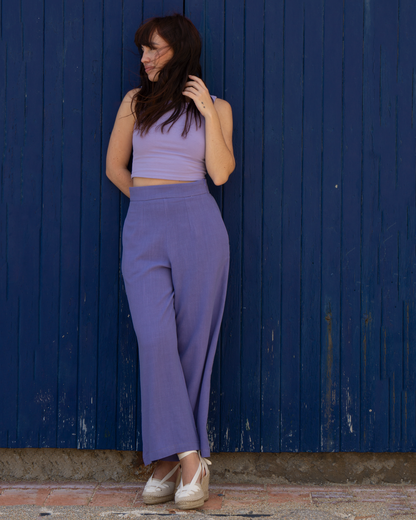 pantalón tahiri morado