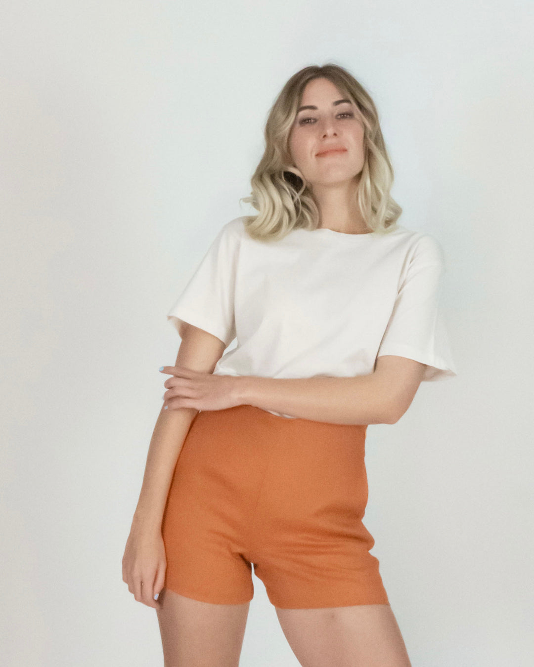 short larita naranja